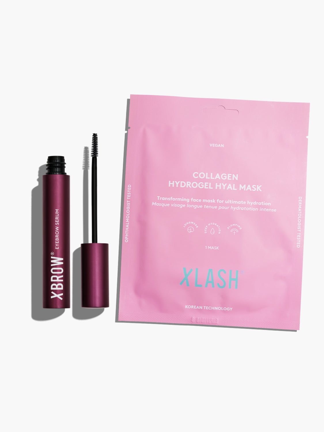 Xbrow Ögonbrynserum 3ml + gratis Collagen Hydrogel Hyal Mask