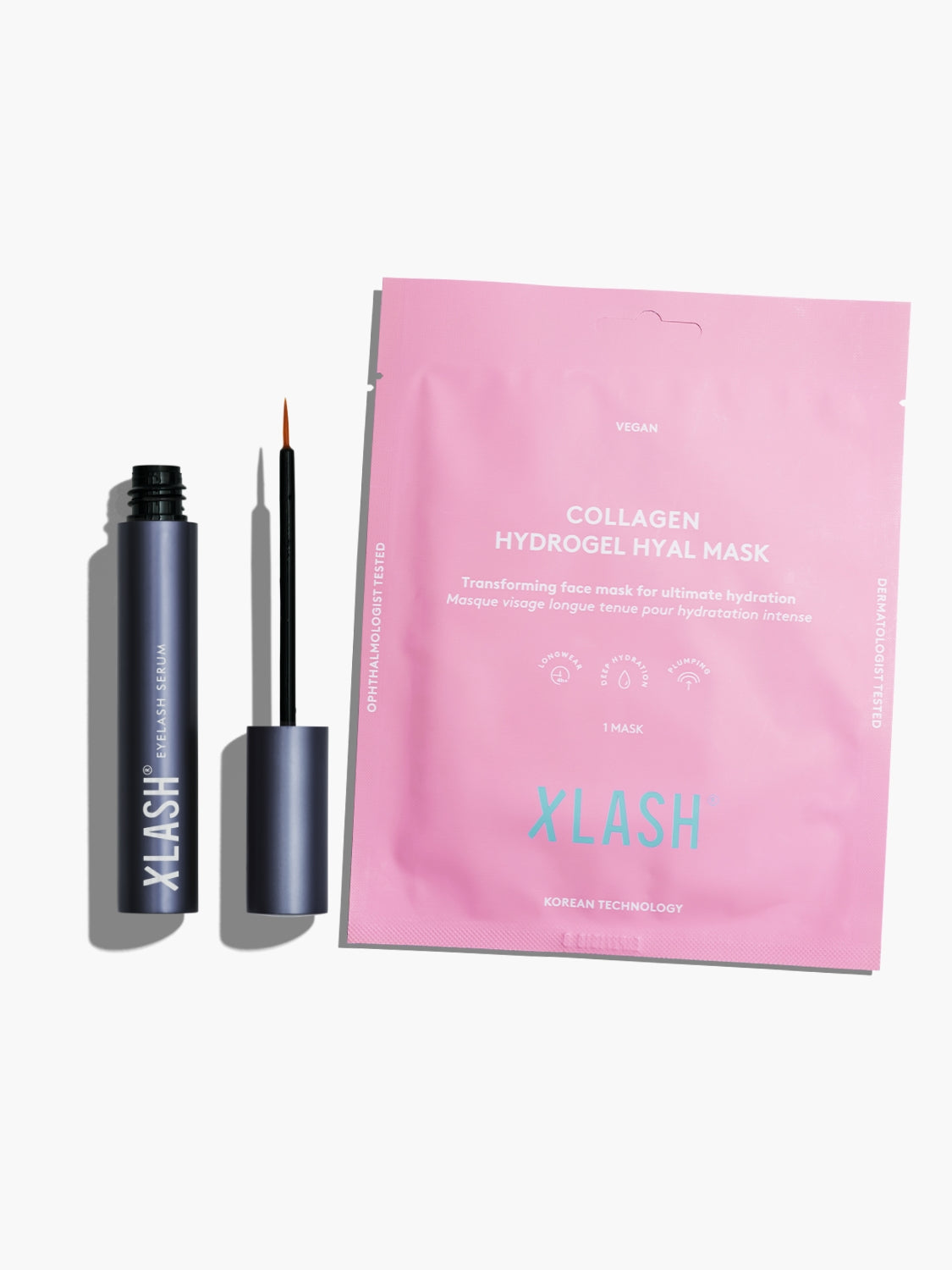 Xlash Ögonfransserum 3ml + gratis Collagen Hydrogel Hyal mask