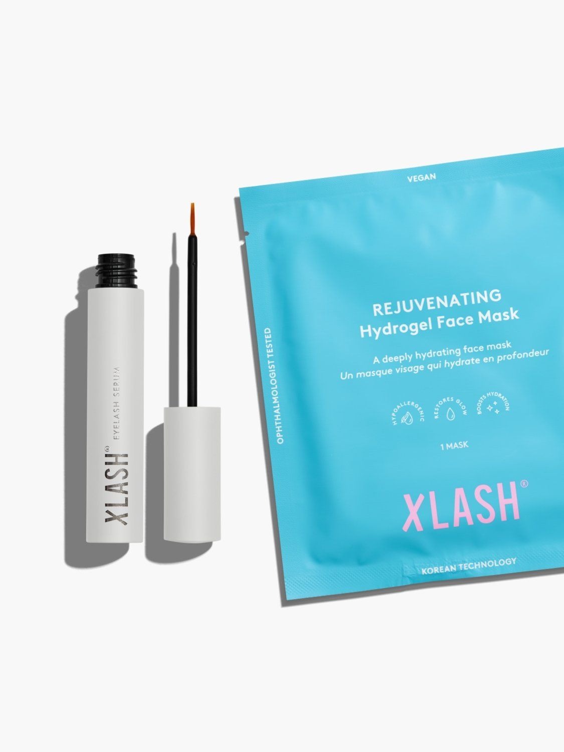 Xlash Eyelash Serum 5 ml + Hydro Gel Mask 1 pcs